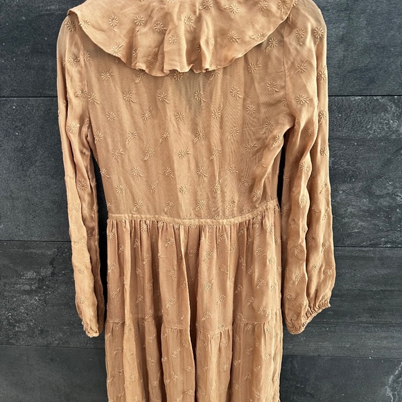 Doen Faye Maxi Dress Adobe Floral Embroidered Size XS - Picture 15 of 16